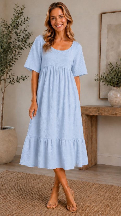 Picture of 052926D GAUZE DRESS-FINAL SALE
