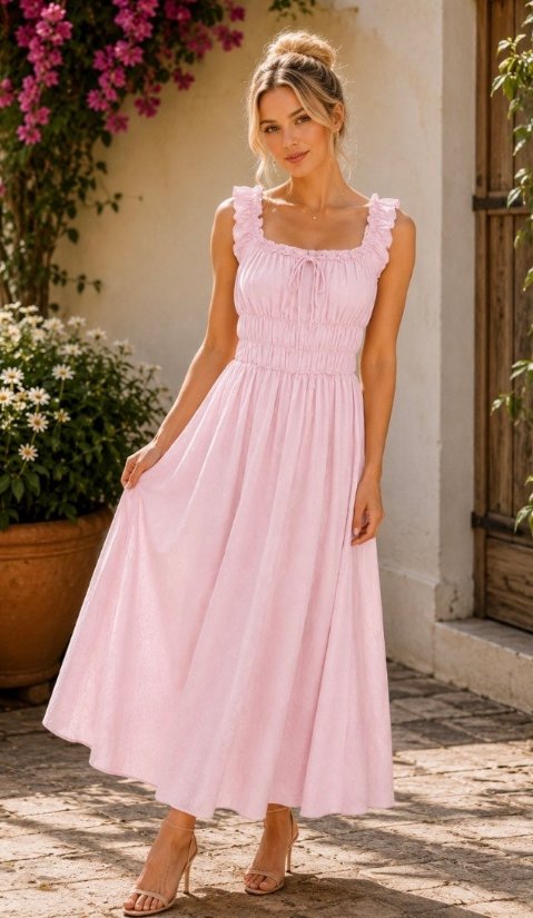 Picture of Delightful casual elegance long dress- 20260806D -Preorder