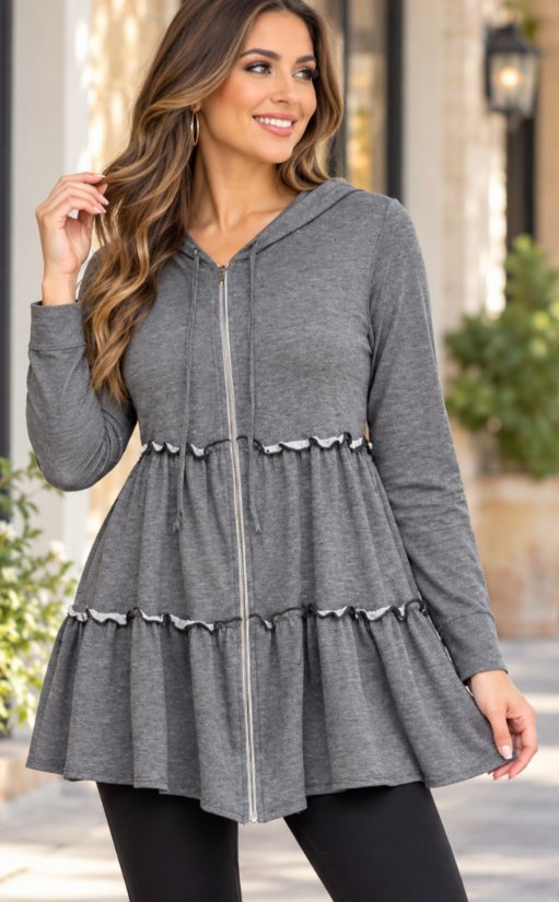 Picture of CC016 KNIT HOODIE TUNIC